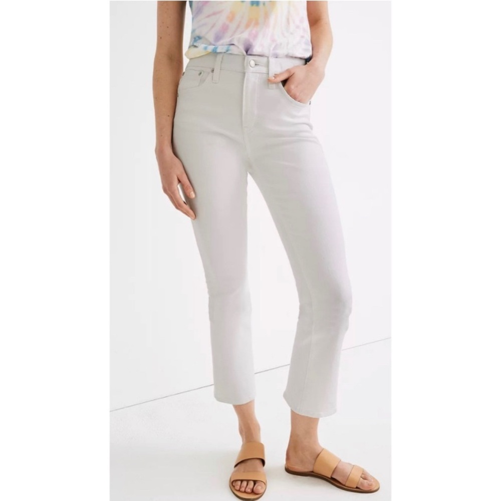 Madewell Petite Cali Demi-Boot Jeans in Pure White